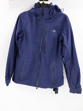 Kjus FRX Alpha Jacket Women medium 38 Ski Snowboard hooded full zip performance
